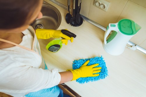 Carpet cleaning quote being prepared for a Harrow home