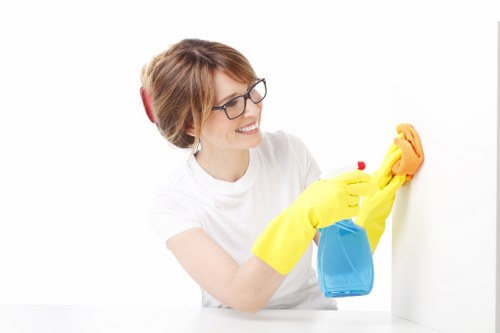 Weekly domestic cleaning in a Harrow kitchen and bathroom