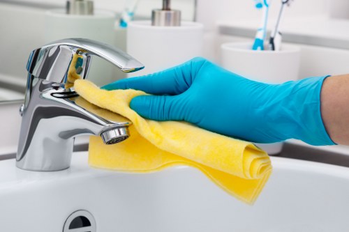 Deep cleaning of kitchen and bathroom areas during a one-time visit