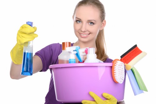 On-site curtain cleaning process in a Harrow property